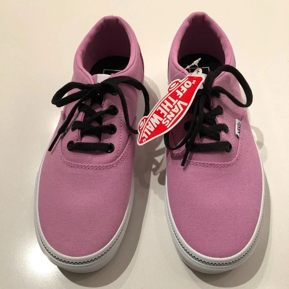 VANS Doheny 'Off The Wall' Checker Foxing Lo Cut Lace Up Sneakers in Purple Sz 9 - Picture 1 of 11